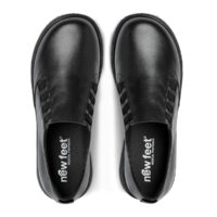 New Feet loafer i sort præget skind.