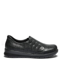New Feet loafer i sort præget skind.
