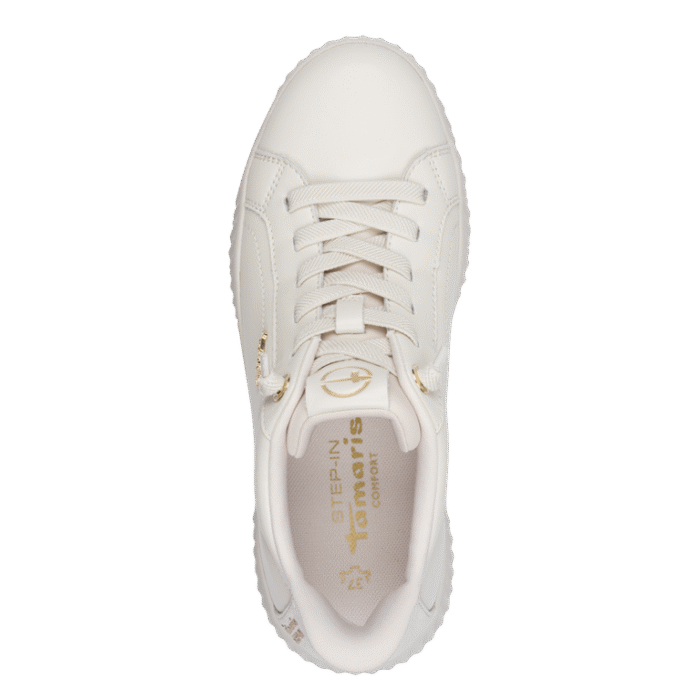 Tamaris Comfort step-in sneaker, i offwhite skind