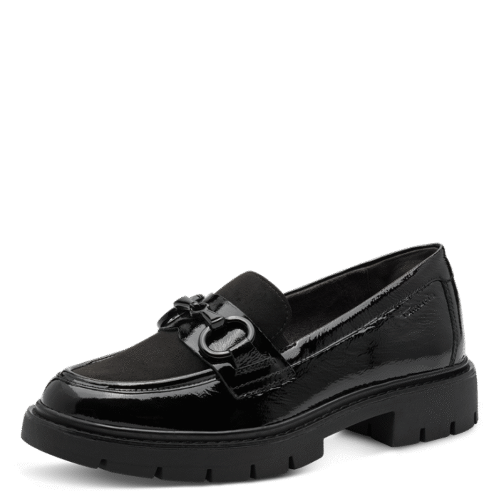 Tamaris Comfort sort lak loafer,