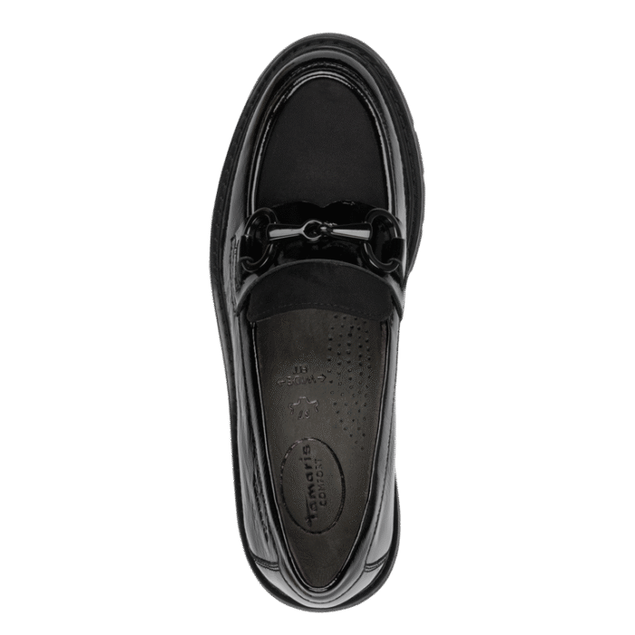 Tamaris Comfort sort lak loafer,