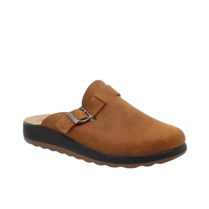 Fly Flot herre hjemmesko, eller blot allround sko. Brun ruskind.