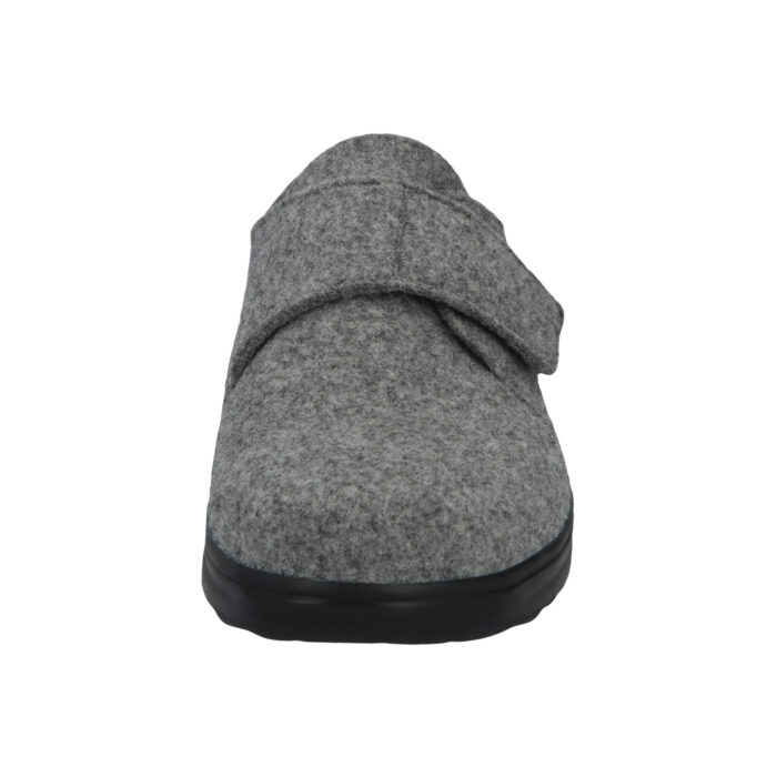 Berkemann bred herre hjemmesko i grå uldfilt