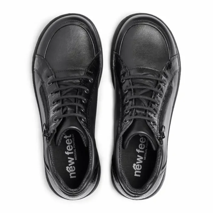 New Feet damestøvle med krokodillelook