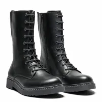 New Feet Høj Dame Vinterstøvle med foer, sort