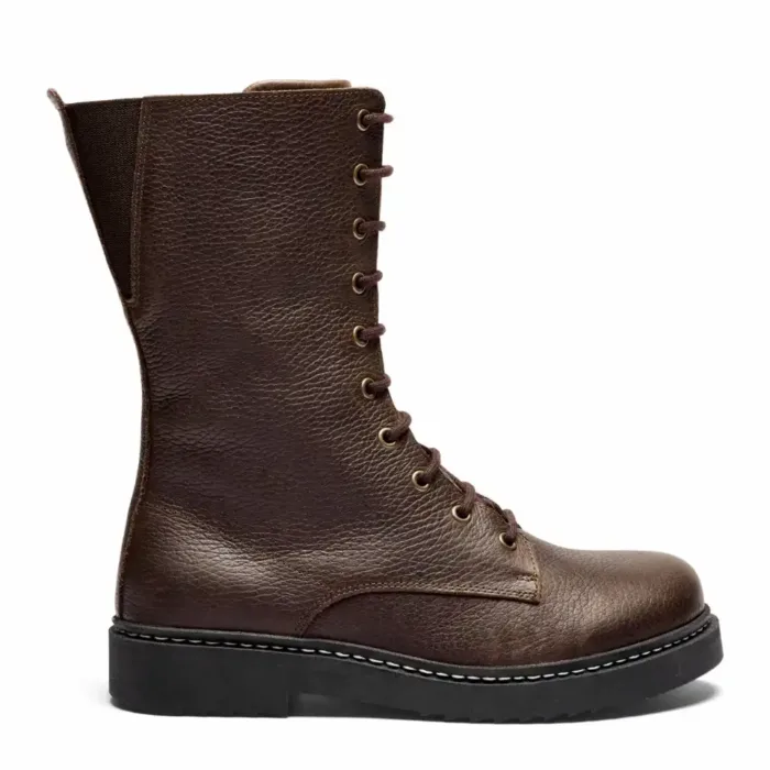 New Feet Høj Dame Vinterstøvle med foer i brun