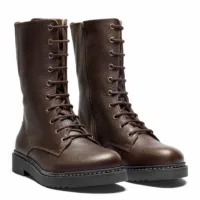 New Feet Høj Dame Vinterstøvle med foer i brun