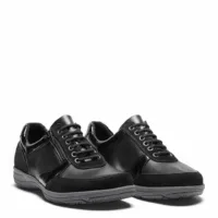 New Feet Damesko i sort skind, lak og ruskind