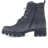 Gabor Ankelstøvle med hæl og glimmersnørebånd