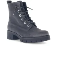 Gabor Ankelstøvle med hæl og glimmersnørebånd