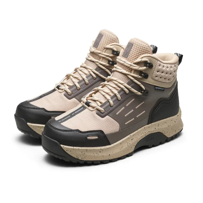 Gaitline Damestøvle i grå og sandfarve