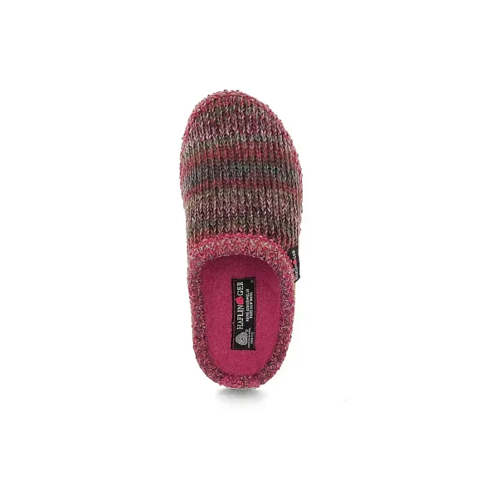 Haflinger hjemmesko i lun uld strik