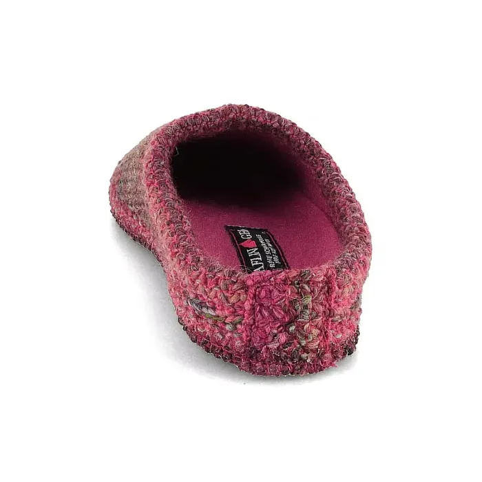 Haflinger hjemmesko i lun uld strik