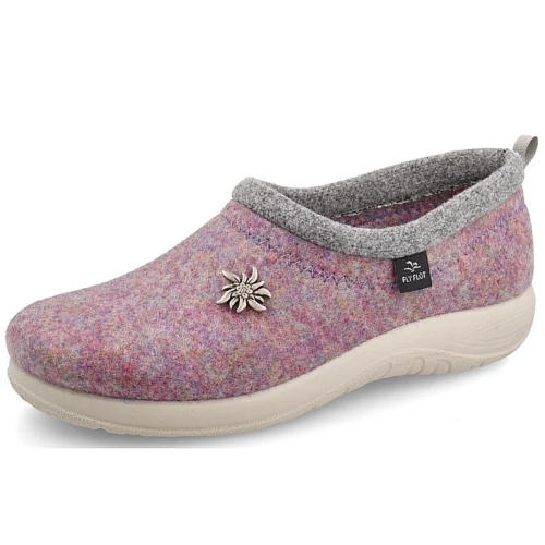 Fly Flot dame hjemmesko i filtet uld