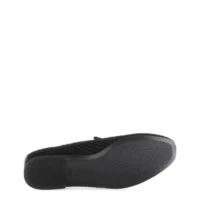 Gabor ballerina i sort glitter stof.