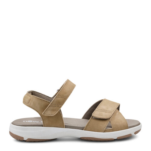 New Feet sand farvet sandal med velcroremme