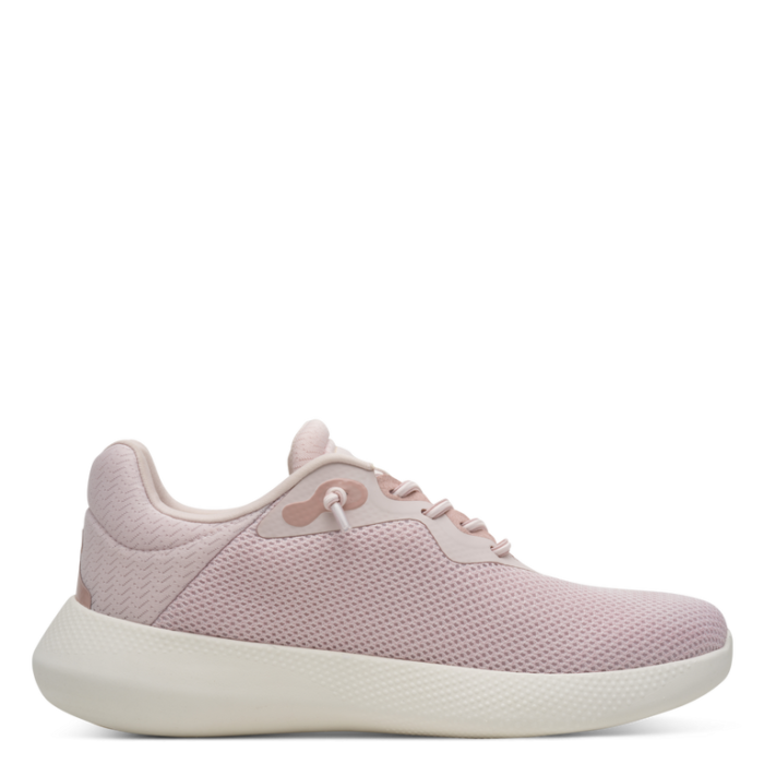 Tamaris sneaker i rosa mesh, let og luftig sko.