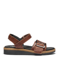 New Feet brun sandal med svangstøtte.