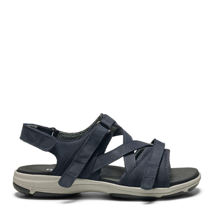 New Feet blå sandal med krydsremme