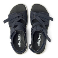 New Feet blå sandal med krydsremme