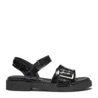 New Feet sandal i sort lak