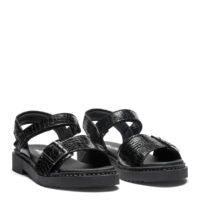 New Feet sandal i sort lak