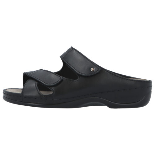 Berkemann sandal med knysteindlæg. Sort skind