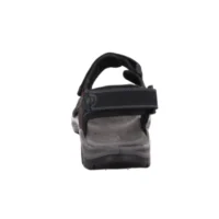 Rohde herresandal i sort nubuck, med velcroremme.
