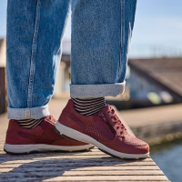 New Feet bred bordeaux sko