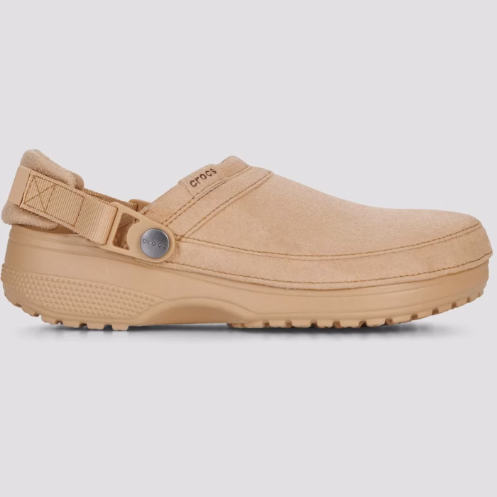 Classsic crafted vegan suede crocs, beige