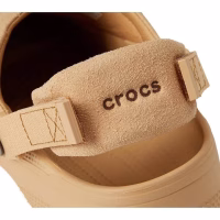 Classsic crafted vegan suede crocs, beige