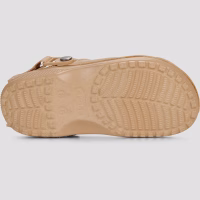 Classsic crafted vegan suede crocs, beige