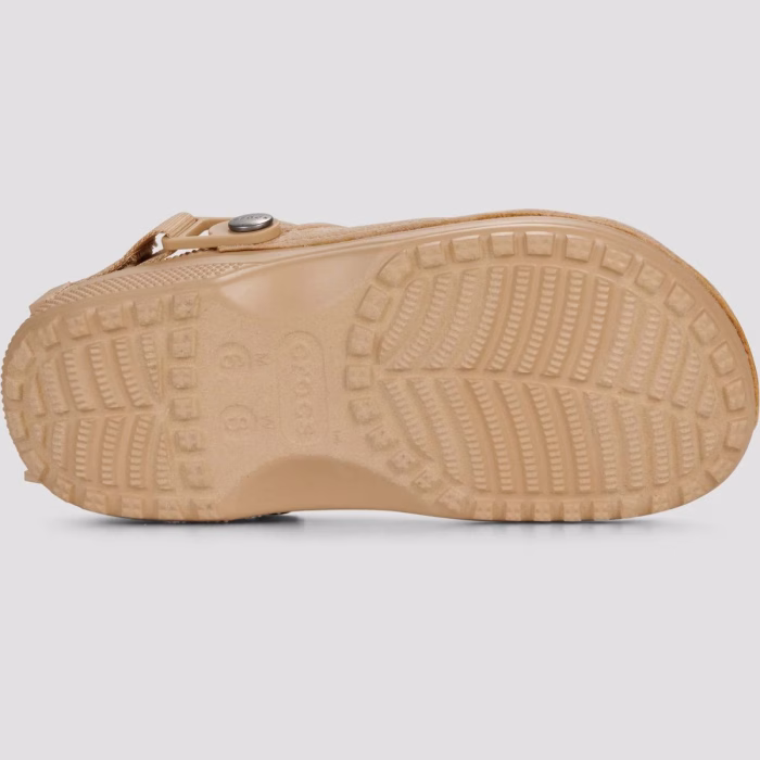 Classsic crafted vegan suede crocs, beige