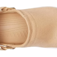 Classsic crafted vegan suede crocs, beige