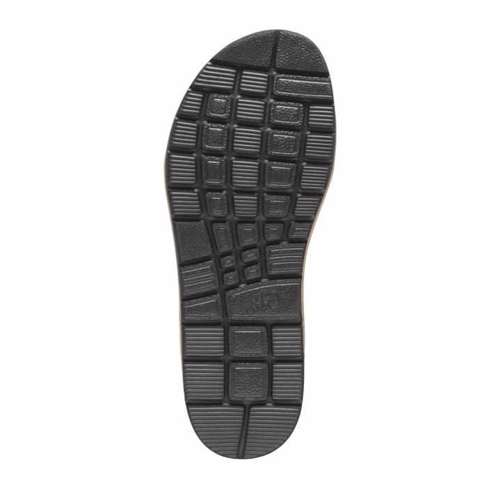 New Feet sort sko i skind og lak, med gænge funktion i sålen.
