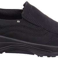 Jomos herre stik i sko, i sort nubuck, vidde H