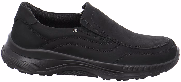 Jomos herre stik i sko, i sort nubuck, vidde H