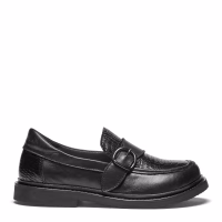 New Feet loafer i sort skind, wide model