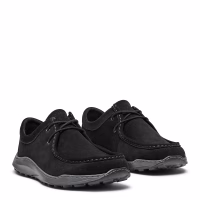 New Feet sort bred herresko med snørebånd. Lavet i sort ruskind