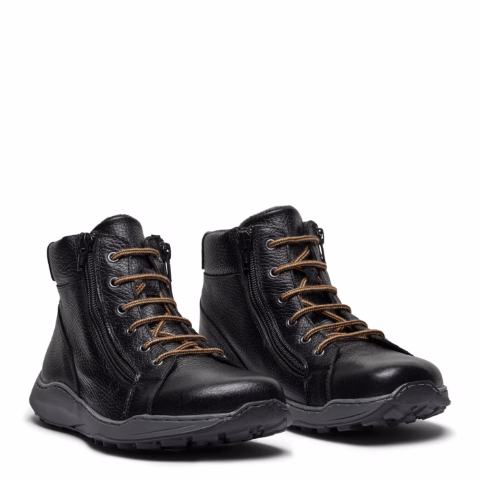 New Feet bred støvle med snøre og lynlås. Tex membran, der holder vandet ude