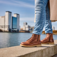 Trendy New Feet støvle med varmt for og tex membran. Smart design, med markeret hæl