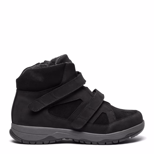 New Feet bred støvle med velcro og lynlås. Tex membran, der holder vandet ude.