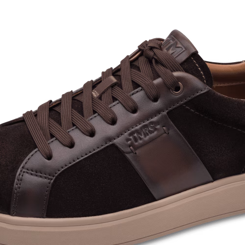 Tamaris herre sneaker i brun ruskind