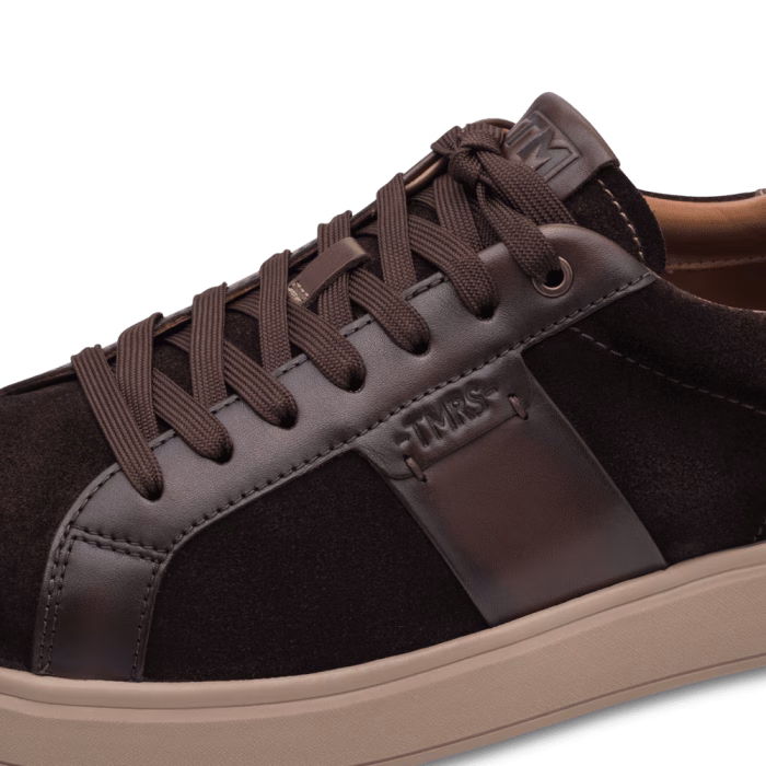 Tamaris herre sneaker i brun ruskind