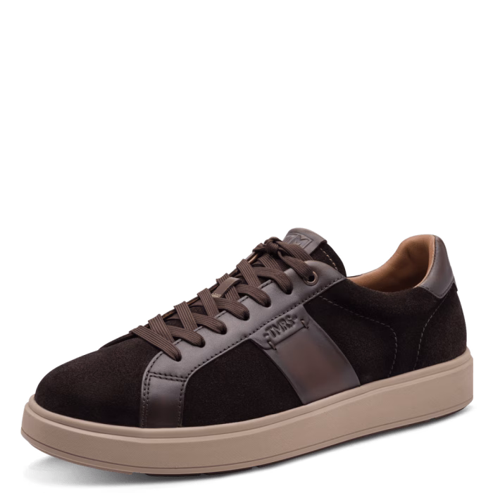 Tamaris herre sneaker i brun ruskind